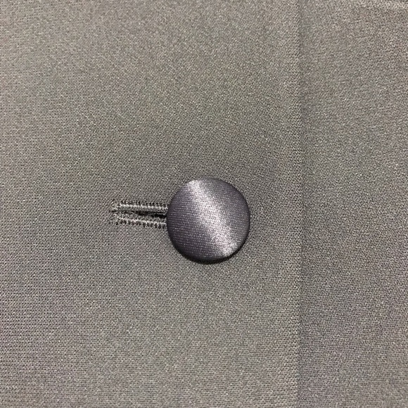 Kasper ASL Petite Gray Single Breasted Lined Blazer Jacket Business Wear Sz 8P - Picture 4 of 13